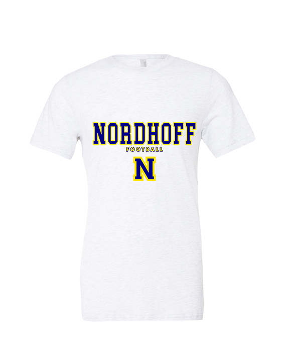 Nordhoff HS Football Block - Tri-Blend Shirt