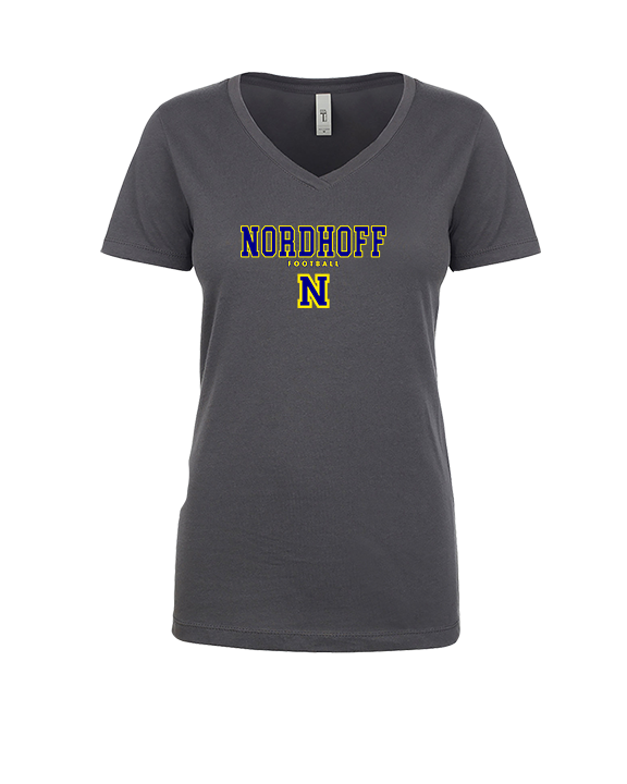 Nordhoff HS Football Block - Womens Vneck