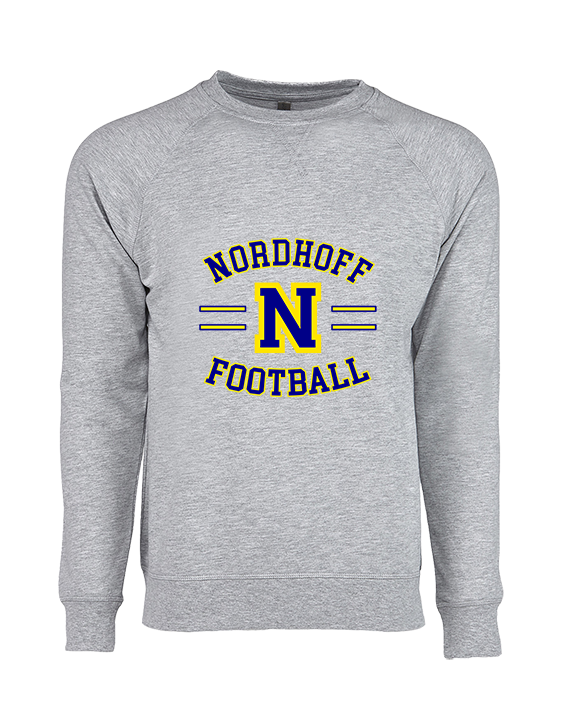 Nordhoff HS Football Curve - Crewneck Sweatshirt