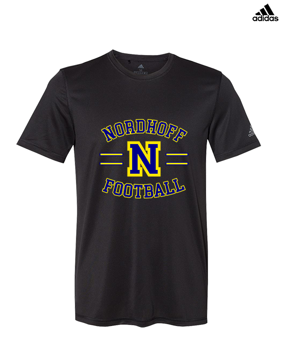 Nordhoff HS Football Curve - Mens Adidas Performance Shirt