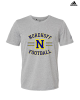 Nordhoff HS Football Curve - Mens Adidas Performance Shirt