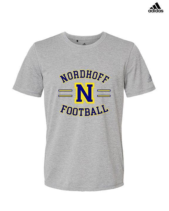 Nordhoff HS Football Curve - Mens Adidas Performance Shirt