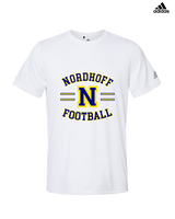 Nordhoff HS Football Curve - Mens Adidas Performance Shirt