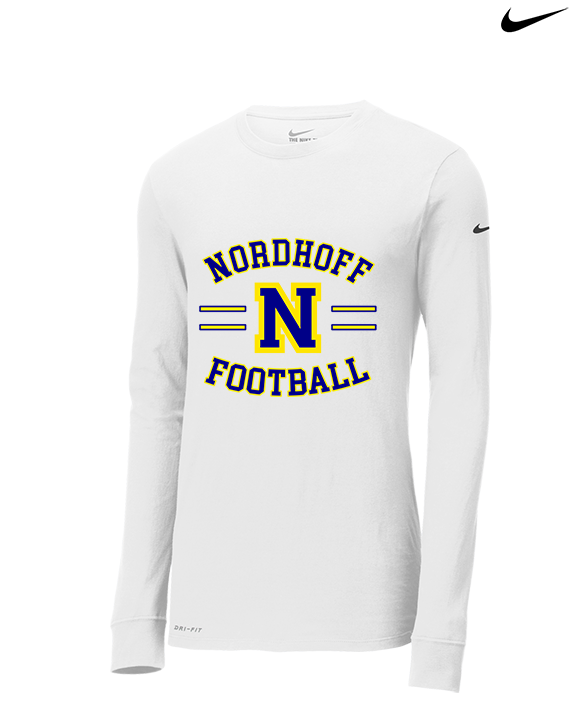 Nordhoff HS Football Curve - Mens Nike Longsleeve