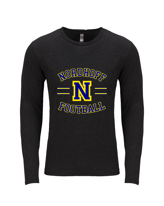 Nordhoff HS Football Curve - Tri-Blend Long Sleeve