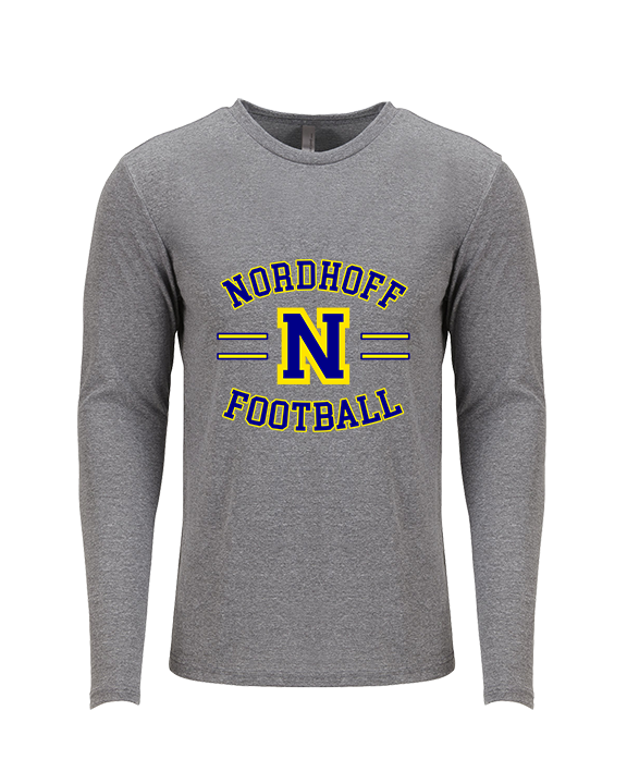 Nordhoff HS Football Curve - Tri-Blend Long Sleeve