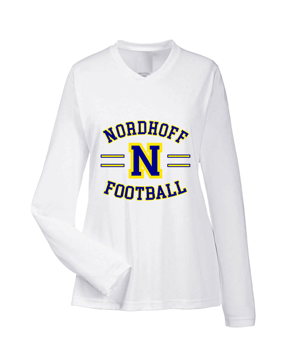 Nordhoff HS Football Curve - Womens Performance Longsleeve