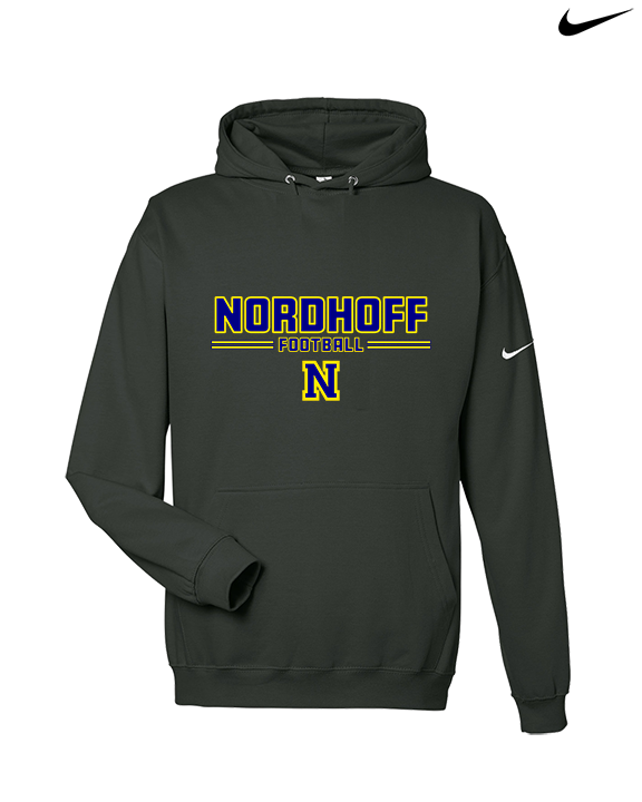 Nordhoff HS Football Keen - Nike Club Fleece Hoodie