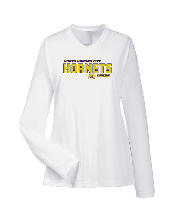 North Kansas City HS Cheer Bold - Womens Performance Long Sleeve