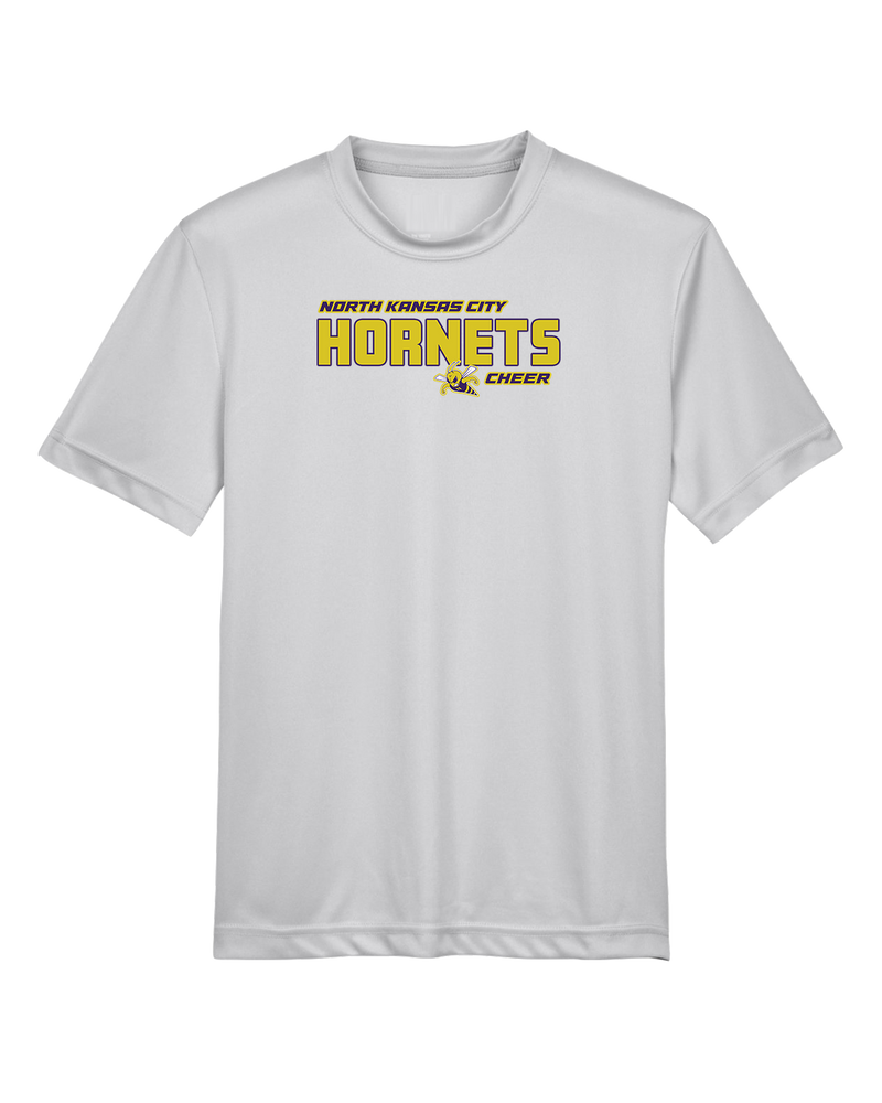 North Kansas City HS Cheer Bold - Youth Performance T-Shirt