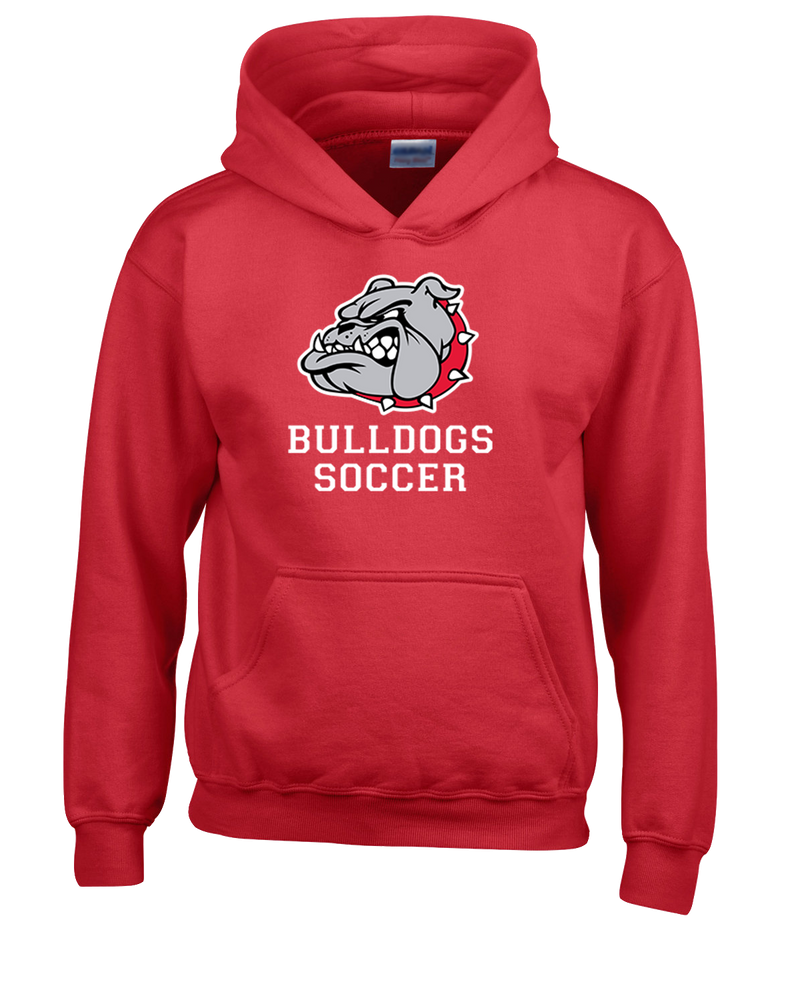 Oak Hills HS Soccer Dog Head Red - Cotton Hoodie