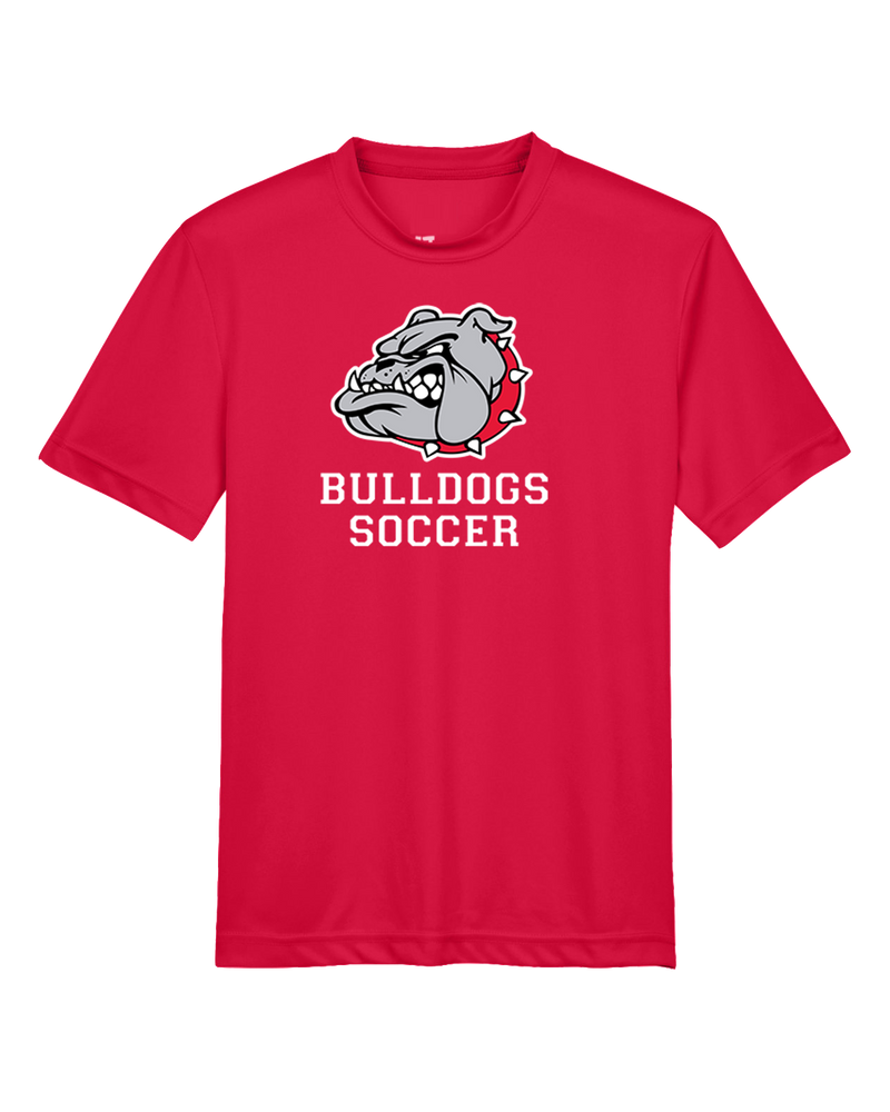 Oak Hills HS Soccer Dog Head Red - Youth Performance T-Shirt