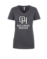 Oak Hills HS Soccer Emblem - Womens V-Neck