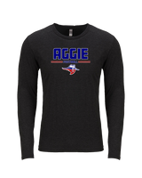 Oklahoma Panhandle State University Football Keen - Tri-Blend Long Sleeve