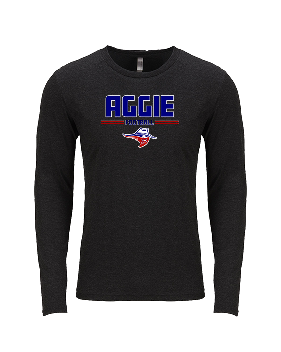 Oklahoma Panhandle State University Football Keen - Tri-Blend Long Sleeve