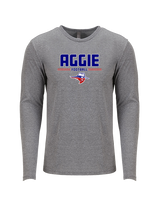 Oklahoma Panhandle State University Football Keen - Tri-Blend Long Sleeve