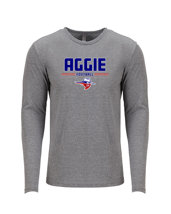 Oklahoma Panhandle State University Football Keen - Tri-Blend Long Sleeve