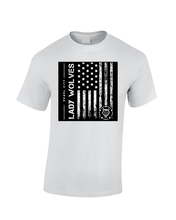 Pearl City HS Girls Volleyball Military Night - Cotton T-Shirt