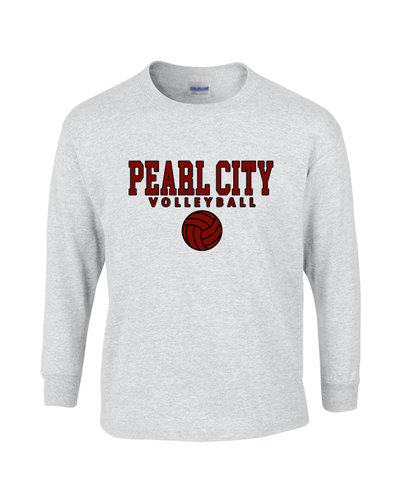 Pearl City HS Volleyball Block - Cotton Longsleeve