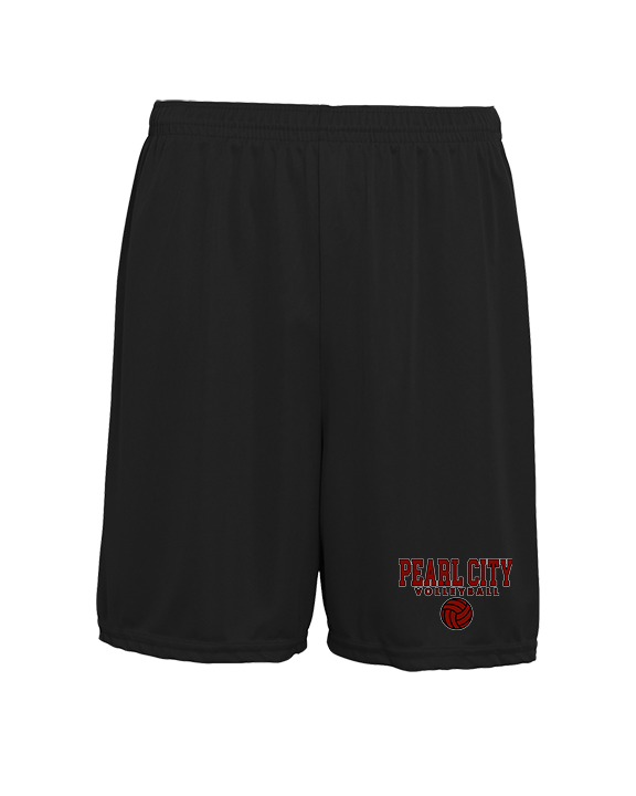 Pearl City HS Volleyball Block - Mens 7inch Training Shorts