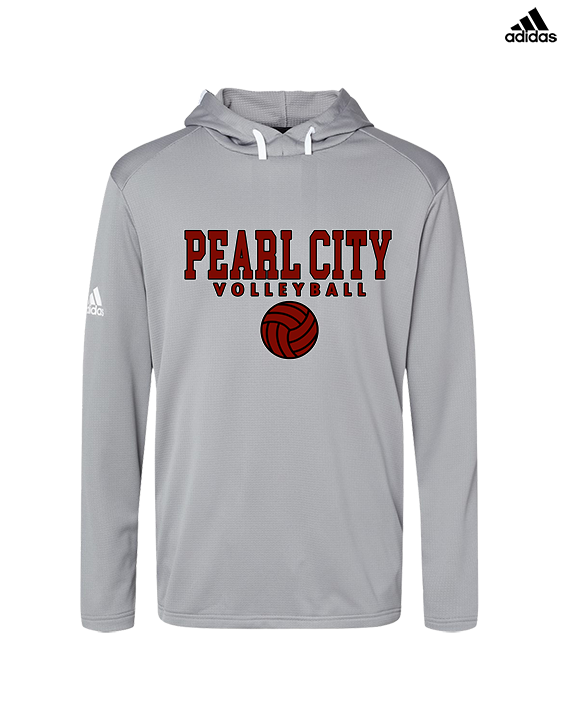 Pearl City HS Volleyball Block - Mens Adidas Hoodie