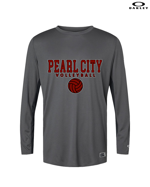 Pearl City HS Volleyball Block - Mens Oakley Longsleeve