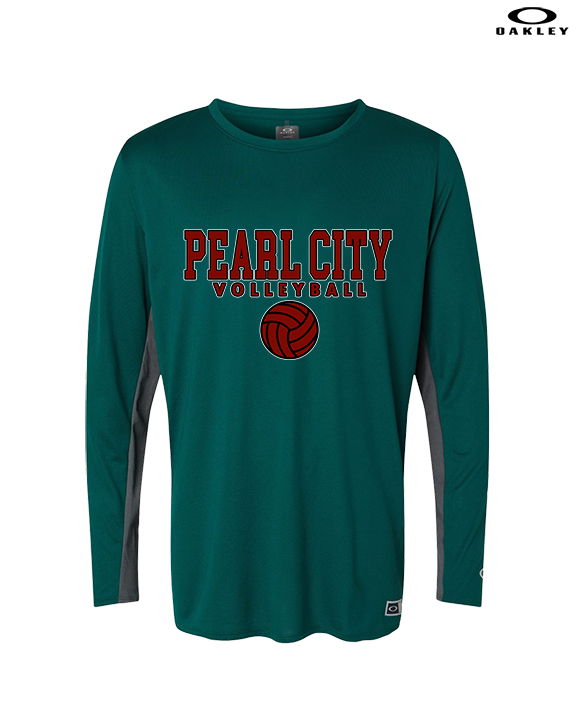 Pearl City HS Volleyball Block - Mens Oakley Longsleeve