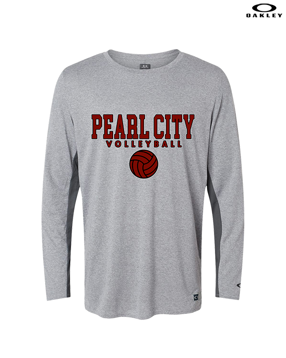 Pearl City HS Volleyball Block - Mens Oakley Longsleeve