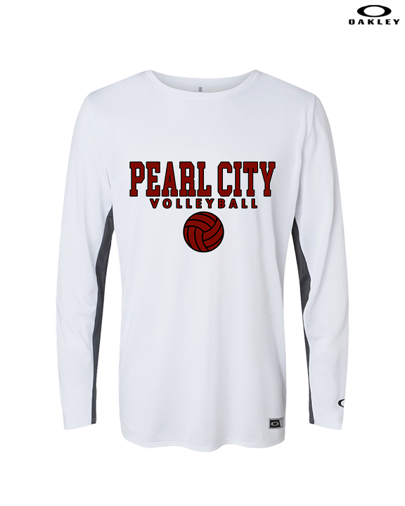 Pearl City HS Volleyball Block - Mens Oakley Longsleeve