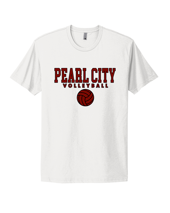 Pearl City HS Volleyball Block - Mens Select Cotton T-Shirt