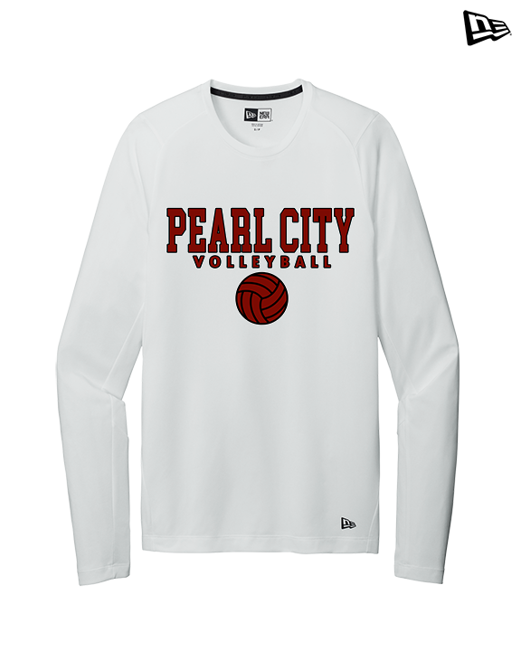 Pearl City HS Volleyball Block - New Era Performance Long Sleeve