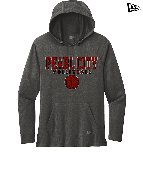 Pearl City HS Volleyball Block - New Era Tri-Blend Hoodie