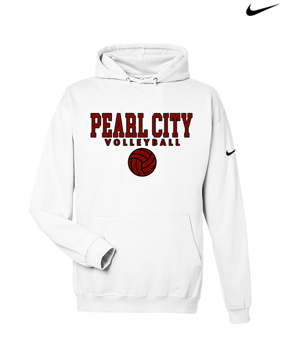 Pearl City HS Volleyball Block - Nike Club Fleece Hoodie