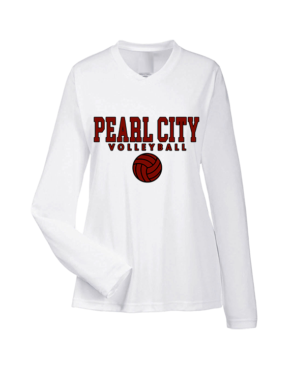 Pearl City HS Volleyball Block - Womens Performance Longsleeve