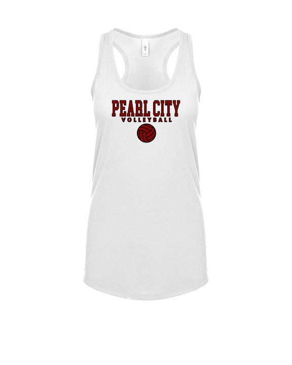 Pearl City HS Volleyball Block - Womens Tank Top