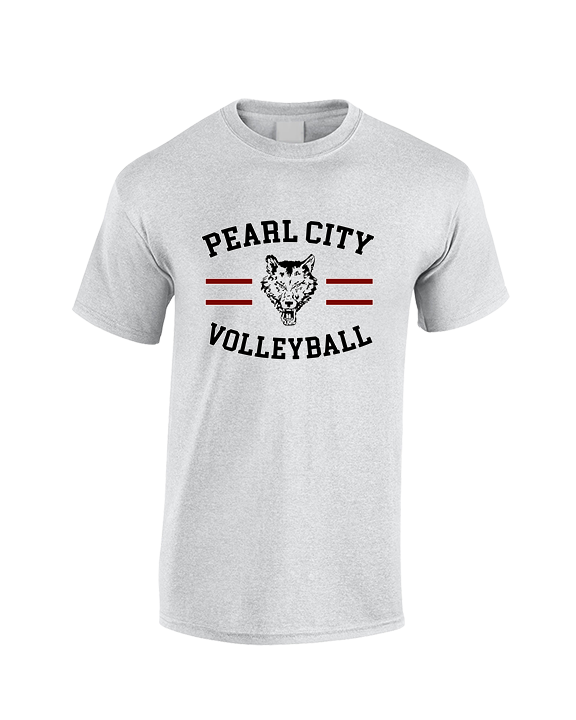 Pearl City HS Volleyball Curve - Cotton T-Shirt