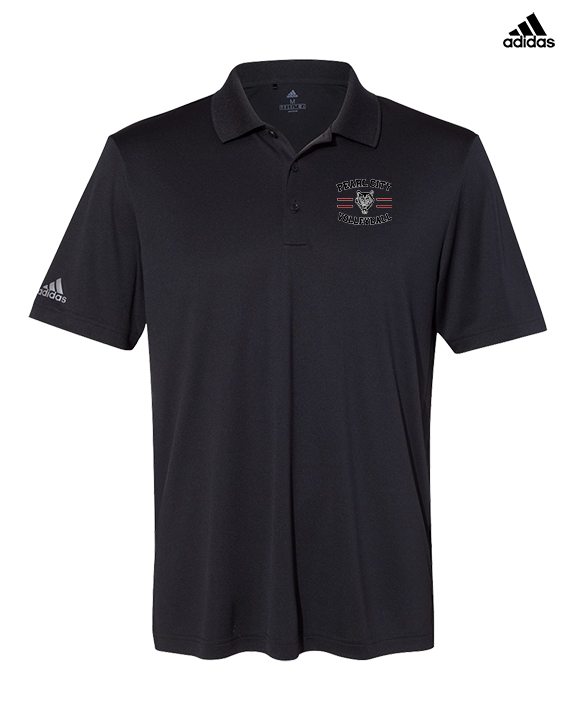 Pearl City HS Volleyball Curve - Mens Adidas Polo