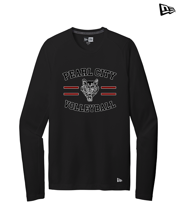 Pearl City HS Volleyball Curve - New Era Performance Long Sleeve