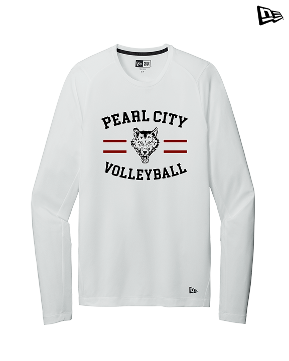 Pearl City HS Volleyball Curve - New Era Performance Long Sleeve