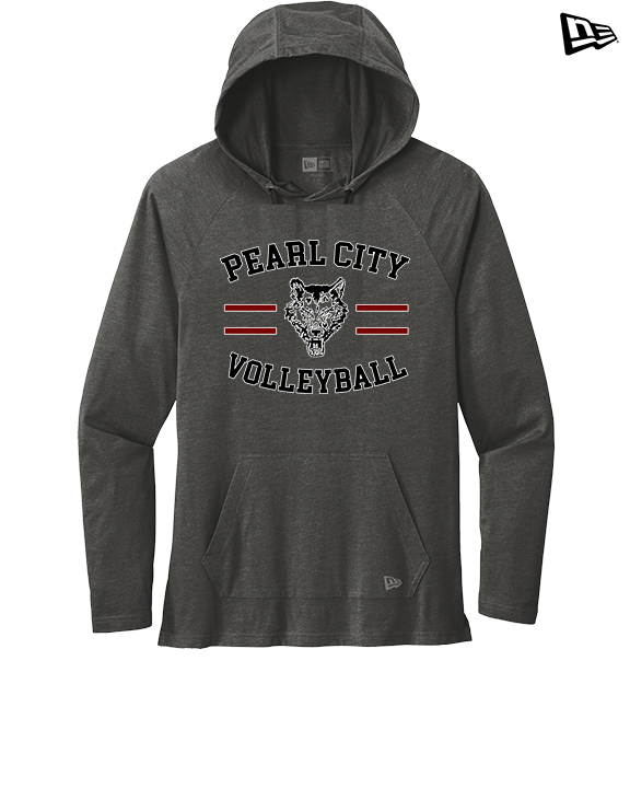 Pearl City HS Volleyball Curve - New Era Tri-Blend Hoodie