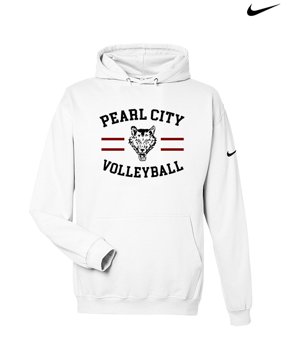 Pearl City HS Volleyball Curve - Nike Club Fleece Hoodie