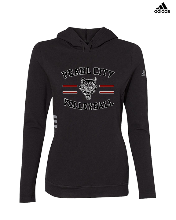 Pearl City HS Volleyball Curve - Womens Adidas Hoodie