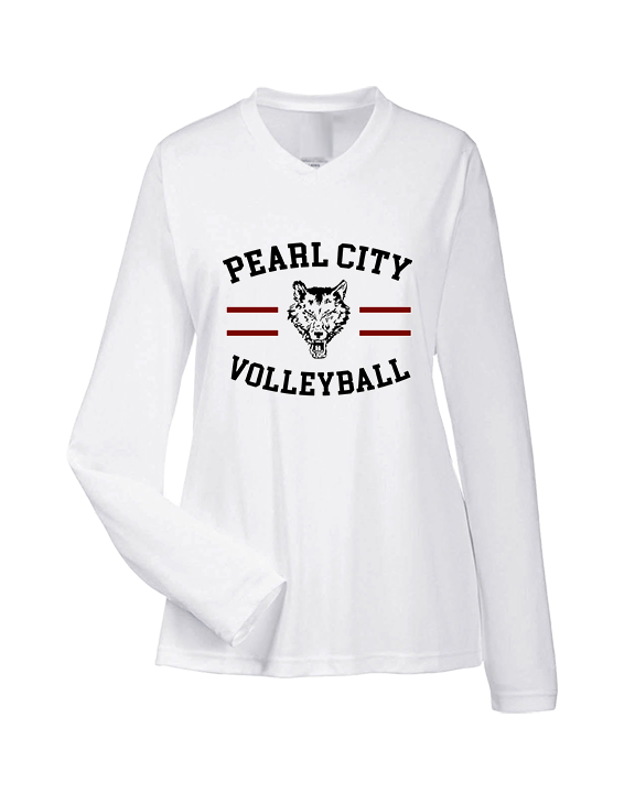 Pearl City HS Volleyball Curve - Womens Performance Longsleeve