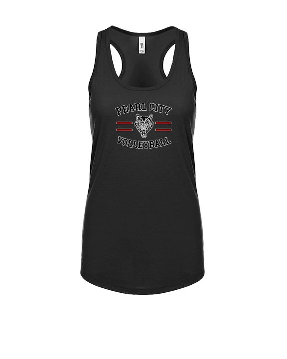 Pearl City HS Volleyball Curve - Womens Tank Top