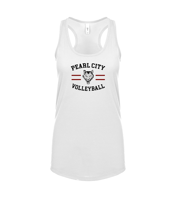 Pearl City HS Volleyball Curve - Womens Tank Top