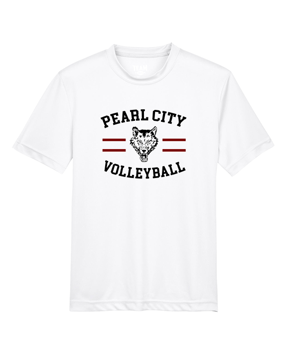 Pearl City HS Volleyball Curve - Youth Performance Shirt