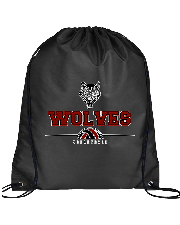 Pearl City HS Volleyball Half VBall - Drawstring Bag