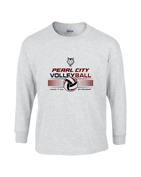 Pearl City HS Volleyball Leave It On The Court - Cotton Longsleeve