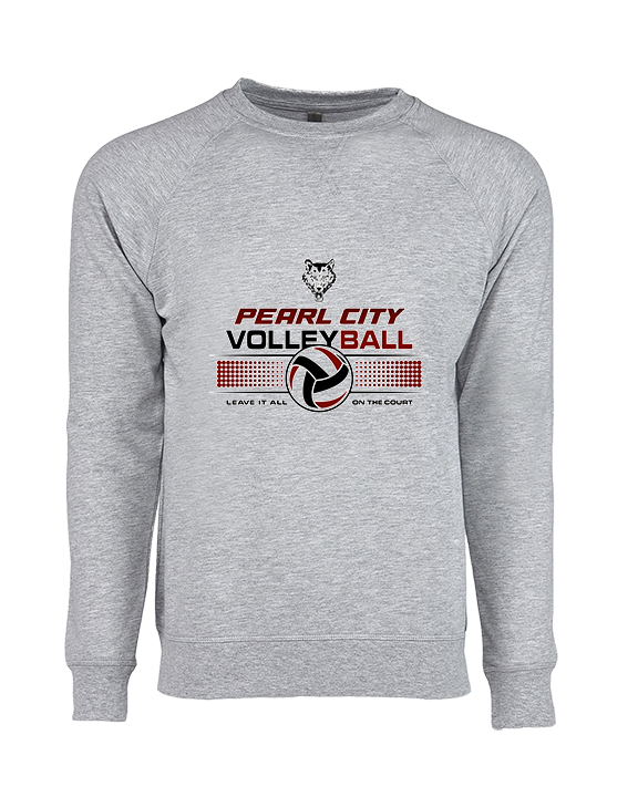 Pearl City HS Volleyball Leave It On The Court - Crewneck Sweatshirt