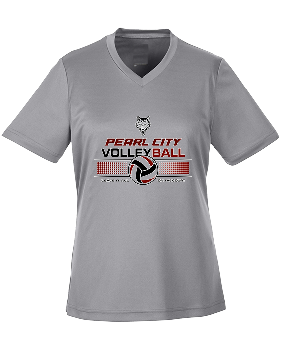 Pearl City HS Volleyball Leave It On The Court - Womens Performance Shirt